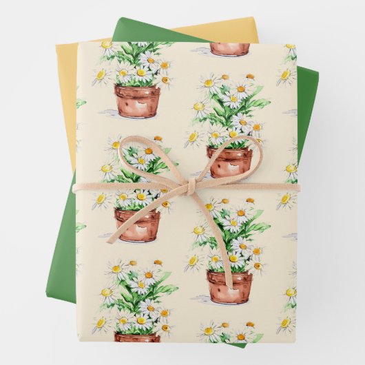 Osterblüte: Blumenwackelpapier Geschenkpapier Set (Beispiel)