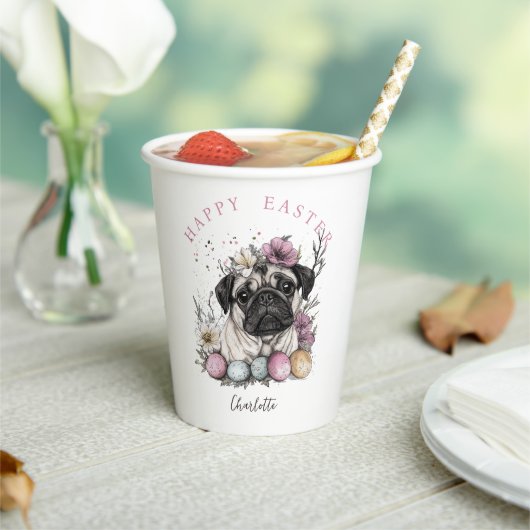 Osterblüte im Mops Pappbecher (In Situ)