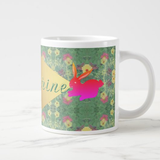 Osterblüte mit Namen Tasse (Rechts)