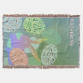 Osterblüte Pastell Eier Keule Blanket Decke (Vorderseite)