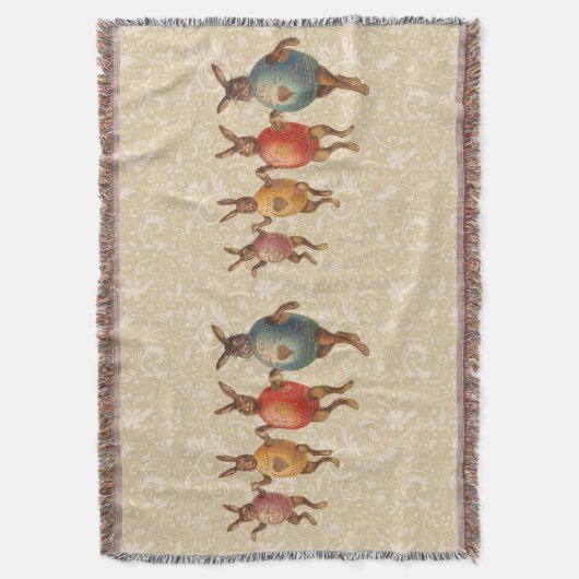 Osterblüte tanzende Eier Decke (Vorderseite Vertikal)