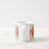 Osterblüte tanzende Eier Espressotasse (Rückseite)