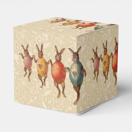 Osterblüte tanzende Eier Geschenkschachtel (Rückseite)