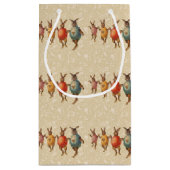 Osterblüte tanzende Eier Kleine Geschenktüte (Rückseite)