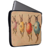 Osterblüte tanzende Eier Laptopschutzhülle (Vorne Rechts)