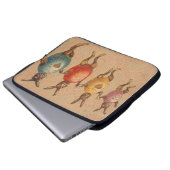 Osterblüte tanzende Eier Laptopschutzhülle (Vorne Knopf)