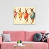 Osterblüte tanzende Eier Leinwanddruck (Insitu (Wohnzimmer))