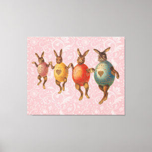 Osterblüte tanzende Eier Leinwanddruck