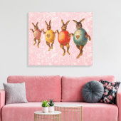 Osterblüte tanzende Eier Leinwanddruck (Insitu (Wohnzimmer))