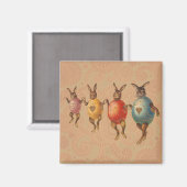 Osterblüte tanzende Eier Magnet (Vorderseite/Rückseite)