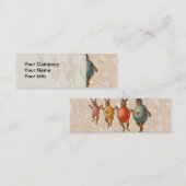 Osterblüte tanzende Eier Mini Visitenkarte (Vorne/Hinten)