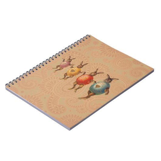 Osterblüte tanzende Eier Notizblock (Linke Seite)