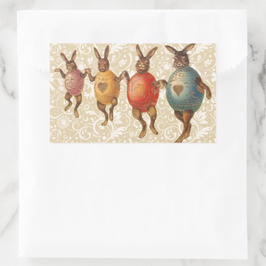 Osterblüte tanzende Eier Rechteckiger Aufkleber (Tasche)