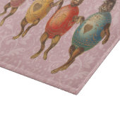 Osterblüte tanzende Eier Schneidebrett (Ecke)