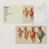 Osterblüte tanzende Eier Visitenkarte (Vorne/Hinten)