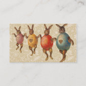 Osterblüte tanzende Eier Visitenkarte (Rückseite)