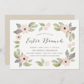 Osterblüten Einladung (Vorne/Hinten)
