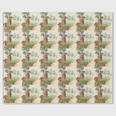 Osterblütenblasser Eierbaum Geschenkpapier (Flach)