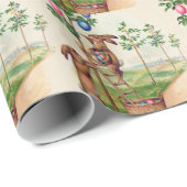 Osterblütenblasser Eierbaum Geschenkpapier (Rolleneckpunkt)