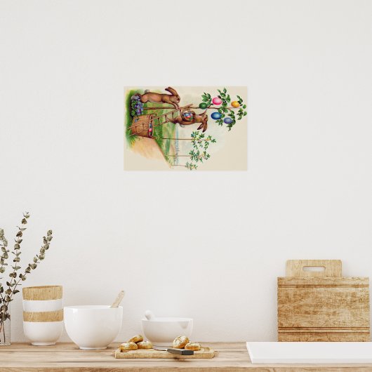 Osterblütenblasser Eierbaum Poster (Küche)