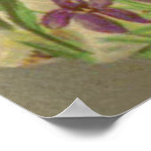 Osterblüteneier Eizellgrauen Poster (Ecke)