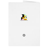 Osterblüteneier Elegante Faltkarte (Hinten)