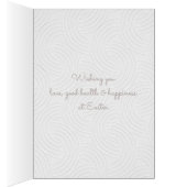 Osterblüteneier Elegante Faltkarte (Innen (Rechts))