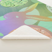 Osterblüteneier Sherpa Blanket Sherpadecke (3/4)