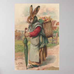 Osterblütenfarbener Ei Schirm Poster