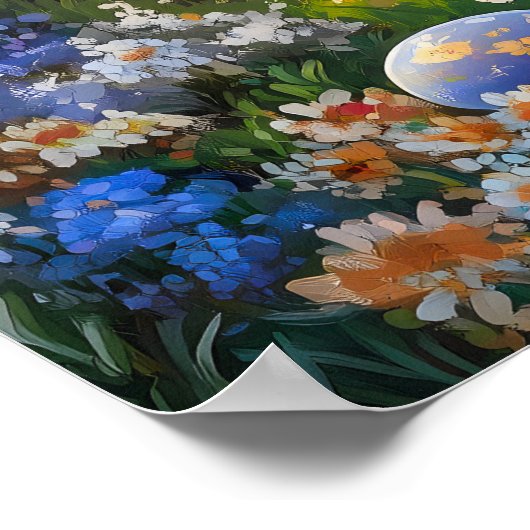 Osterblütengarten Mendrisiotto Poster (Ecke)