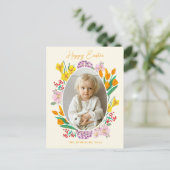 Osterblütenkarte Foto Postkarte (Stehend Vorderseite)