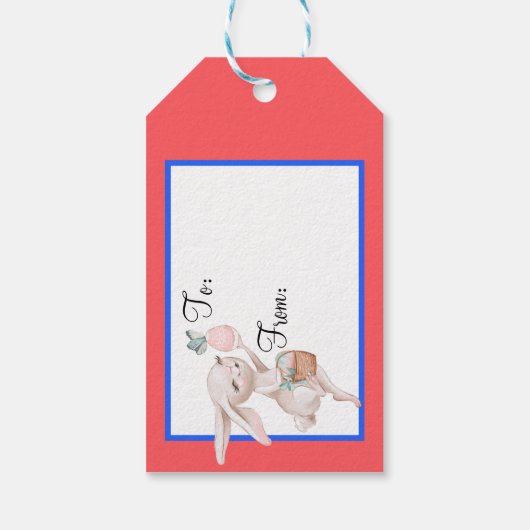 Osterblütenmarken Geschenkanhänger (Rückseite)