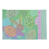 Osterblütler Pastell Eier Pillowcase Kissenbezug (Rückseite-Rechts)