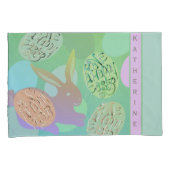 Osterblütler Pastell Eier Pillowcase Kissenbezug (Vorderseite-Rechts)