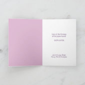 Osterbonnet Girl Vintage Image Feiertagskarte (Innenseite)