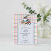 Osterbonnet und Eier Potluck Brunch Einladung (Stehend Vorderseite)