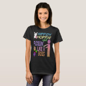 Osterboss Hase & dekorierte Eier T-Shirt (Vorne ganz)