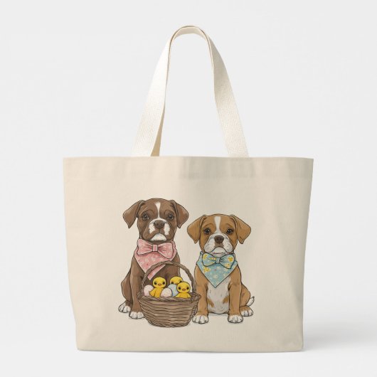 Osterboxer Hunde Jumbo Stoffbeutel (Rückseite)