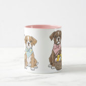 Osterboxer Hunde Tasse (Zentrum)