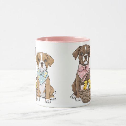 Osterboxer Hunde Tasse (Zentrum)