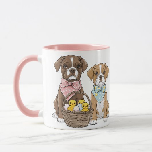 Osterboxer Hunde Tasse (Links)
