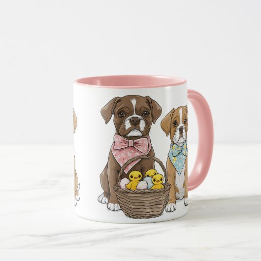 Osterboxer Hunde Tasse (VorderseiteRechts)