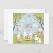 Osterbraten Feiertagspostkarte (Vorne/Hinten)