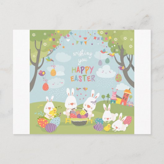 Osterbraten Feiertagspostkarte (Vorderseite)