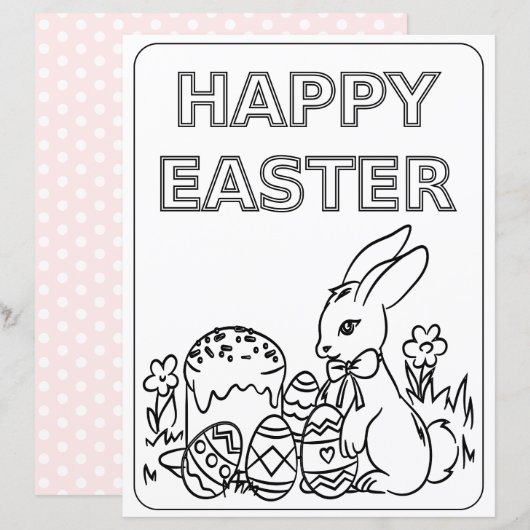 Osterbraun-Farbpapier für Kinder (Vorne/Hinten)