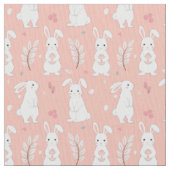 Osterbraun Pastell Pink Fabric Stoff (Nahaufnahme)