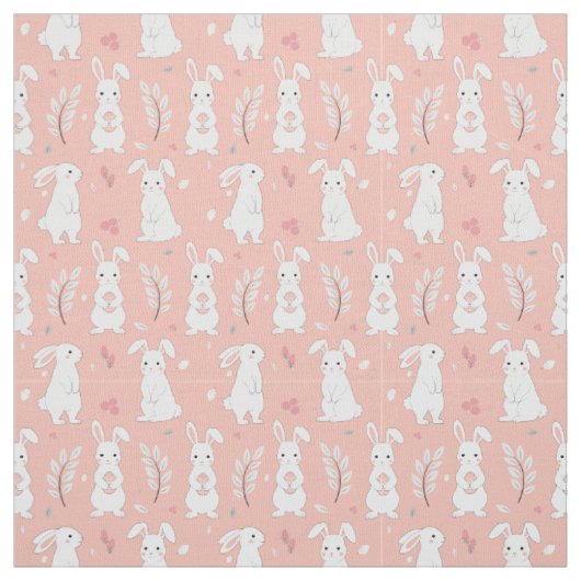 Osterbraun Pastell Pink Fabric Stoff (Muster)