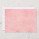 Osterbraun Rosa Koralle Blütendusche Einladung (Rückseite)