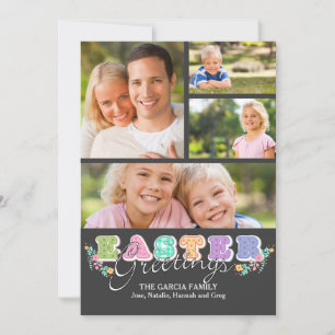 Osterbriefe mit vier Fotokarten Feiertagskarte