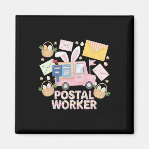 Osterbriefträger-Hase Postmitarbeiter Süße Post Magnet